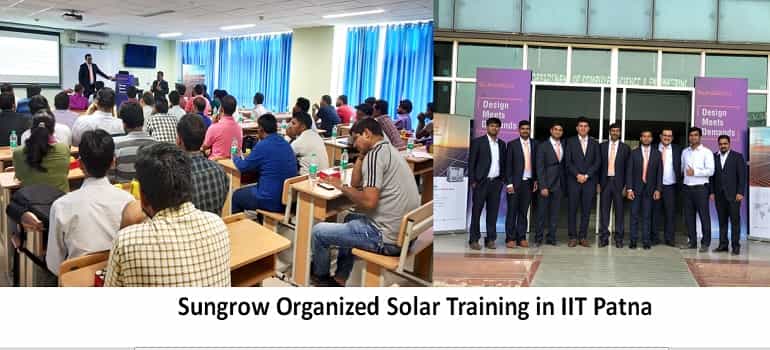 SUNGROW SOLAR TRAINING IN IIT PATNA